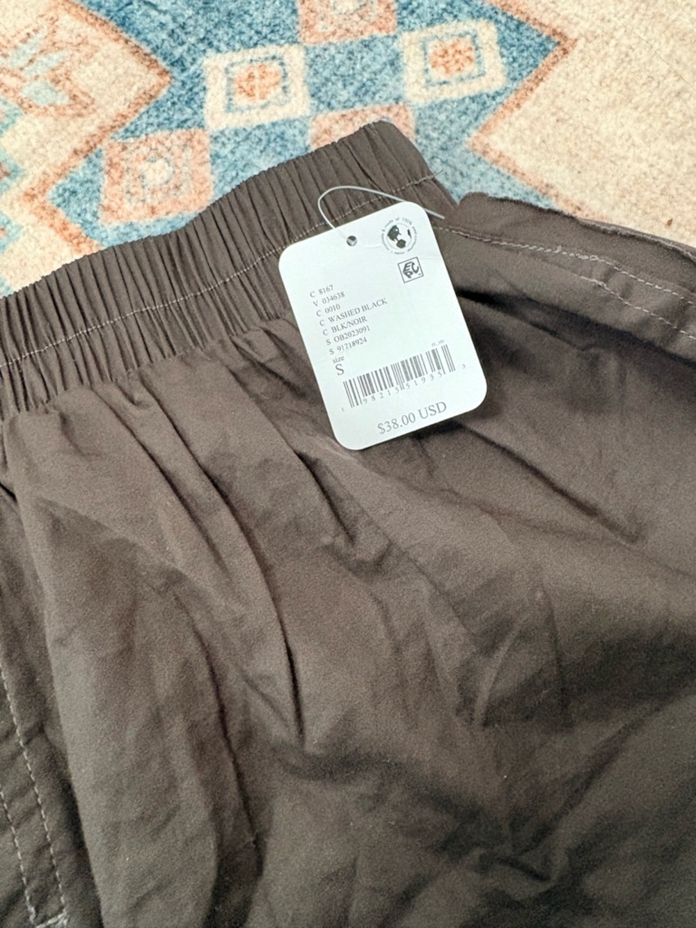 Free People We The Free Day To Day Solid Boxer / Washed Black (S) - NWT - Picture 6 of 8